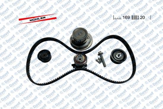 ALLES KIT 252/1 Eksantrik Rulman Kiti (Triger Seti) Astra F-Combo I-Corsa B-Tigra-Vectra B  (Dayco Kayis+Alt Rulman)  169 Stp 200 H
